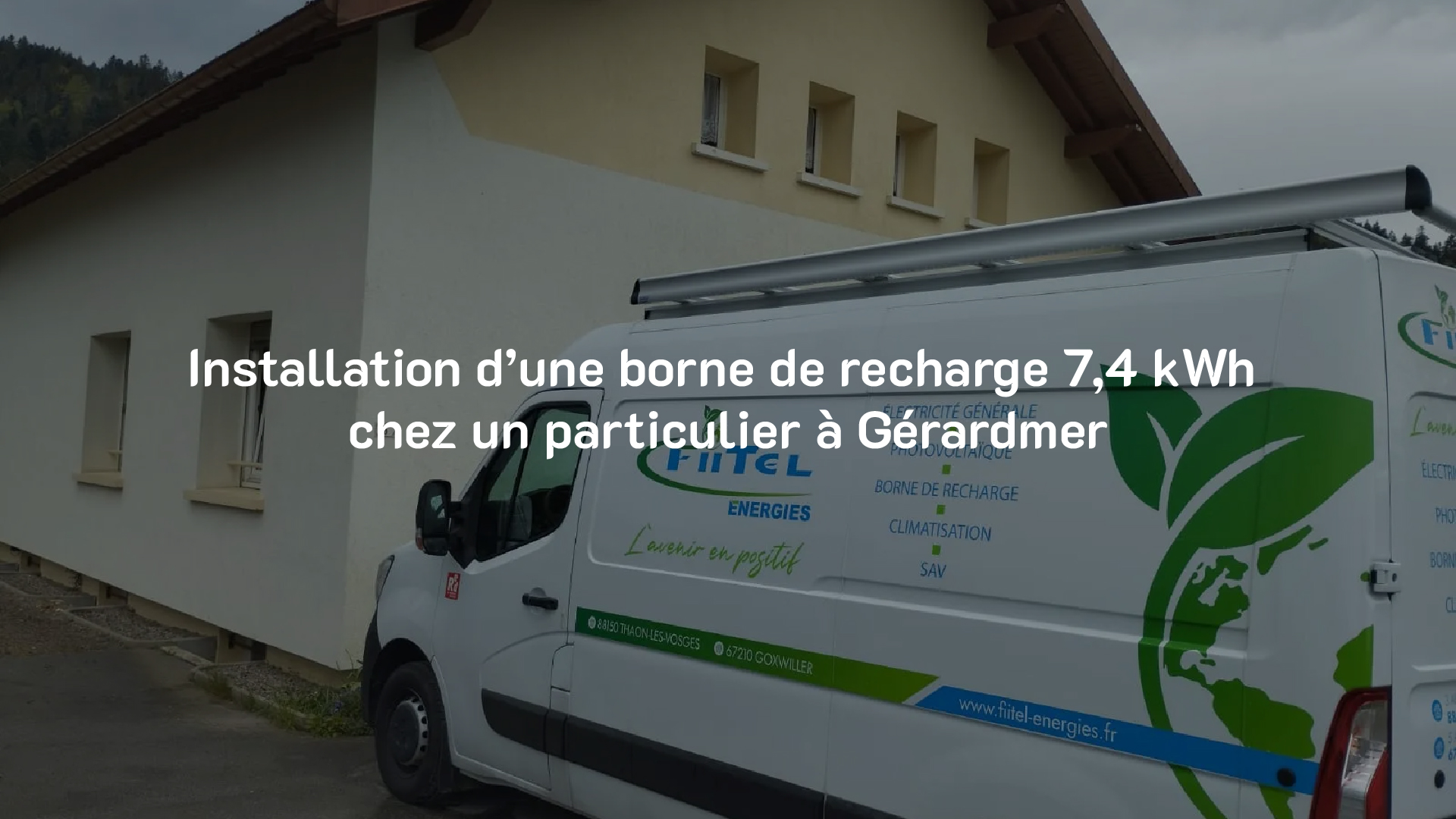 Installation d’une borne de recharge 7,4 kWh chez un particulier à Gérardmer